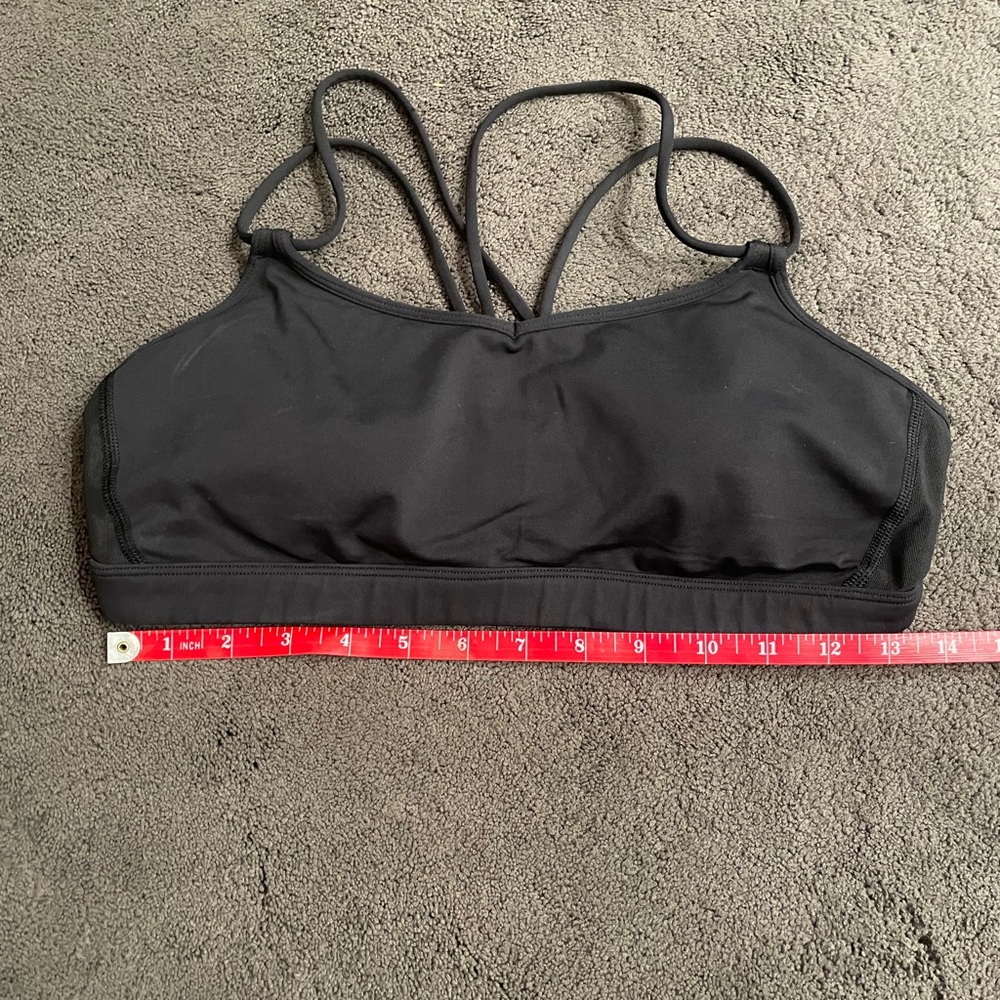 Lululemon Black Strappy Bra 10
